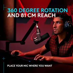 Стійка для мікрофону Logitech G Compass Premium Broadcast Boom Arm (955-000076) - мініатюра 7