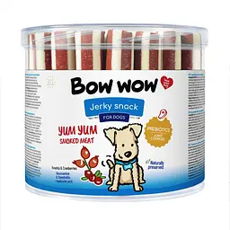 Ласощі для собак Bow wow палички зі смаком копченого м'яса (35 шт/уп)