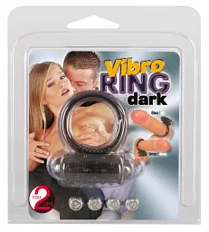Віброкільце You2Toys Vibro Ring 3 см чорний - мініатюра 2