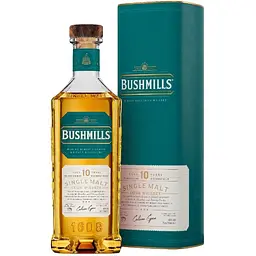 Уцінка. Віскі Bushmills Single Malt 10 років витримки 40% 0.7 л у тубусі 