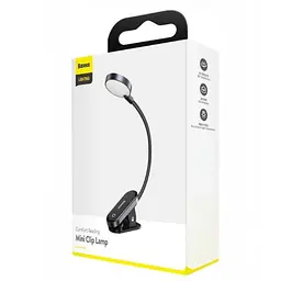 Лампа Baseus Comfort Reading Mini Clip Lamp (DGRAD-0) Dark Gray - мініатюра 6