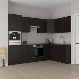 Кухня кутова Ніко 170 х 280 см Idea Венге зі стільницею 38 мм лак