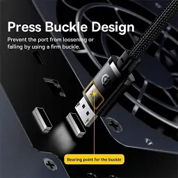 Кабель Baseus High Definition DP 8K to DP 8K 2m Black (B00633706111-02) [140347] - мініатюра 8