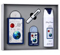 Lattafa Perfumes Art Of Universe подарунковий набір унісекс парфумована вода + парфумована вода + дезодорант спрей + атомайзер - мініатюра 2