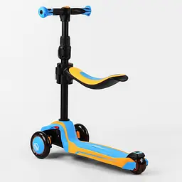 Самокат Best Scooter 60х18х34 см Жовто-блакитний 000231424 - мініатюра 3