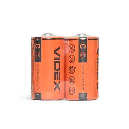 Батарейка сольова Videx R14P/C 2шт SHRINK VIDEX (21154-000) - мініатюра 3