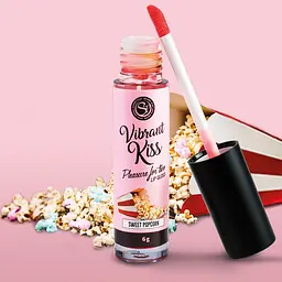 Блиск для губ зі смаком брауні Secret Play Vibrant Kiss з ефектом попкорну 6 г - мініатюра 3