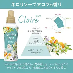 Японський кондиціонер Lion Soflan Aroma Rich Claire освіжаючий аромат неролі 480 мл - мініатюра 4