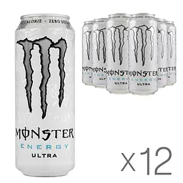 Напій енергетичний безалкогольний Monster Energy Ultra без цукру з/б 0.5 л 12 шт.