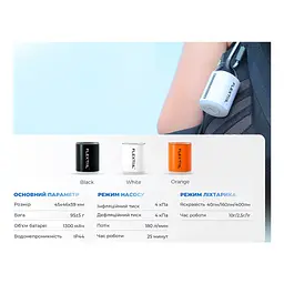 Ліхтар Flextail Tiny Pump 2X з функцією насосу білий (TY2X1600-WT-i) - мініатюра 9