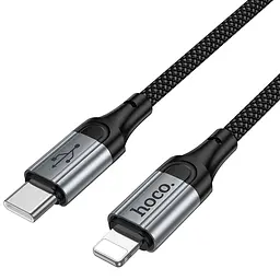 Дата кабель Hoco X121 Nuevo Type-C to Lightning 27W 1.5 м Black - мініатюра 5