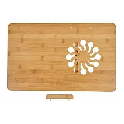 Столик для ноутбука в ліжко з вентиляцією Laptop Table Коричневий, мініклац — підставка для ноутбука в ліжко - мініатюра 2