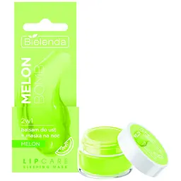 Бальзам-маска для губ Bielenda Lip Care Sleeping Mask Melon Bomb 2 в 1, 10 г - мініатюра 2