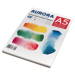 Альбом для акварелі Watercolour 300г/м2 12 л HP дрібне зерно Aurora - мініатюра 3