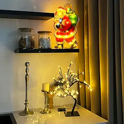 Дерево світлодіодне MBM My Home на підставці 45 см чорне (DH-LAMP-03 BLACK) - мініатюра 4