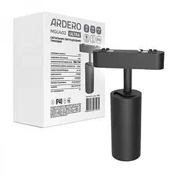 Світлодіодний магнітний трековий світильник Ardero MGU403 Ultra 12W 2700К чорний (80127)