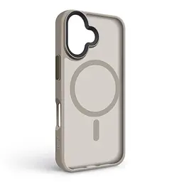 Чехол для Apple iPhone 16, Uniq MagCase, бежевый, противоударный, панель-накладка с MagSafe, ударопрочный TPU+PC, с магнитом MagSafe, поддержка полноценной беспроводной зарядки, ArmorStandart (ARM79498) - мініатюра 2