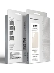 Силиконовый чехол с MagSafe для Samsung Galaxy S26 Ultra 5G, ICON2 MagCase, бежевый, противоударный, панель с мягкой подкладкой, защита всего корпуса, поддержка беспроводной зарядки, совместим с защитными стеклами и пленками, ArmorStandart (ARM88795) - мініатюра 10