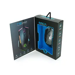 Миша провідна iMICE T70, 8 кнопок, 1200/2400/4800/7200 DPI, Led Lighting, 1,8м, Windows XP/Vista/Win7/8/10 Mac OS X, Black, COLOR BOX, Q40 - мініатюра 2