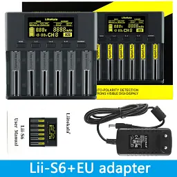 Зарядний пристрій LiitoKala Lii-S6 для акумуляторів АА, ААА, 18650, 21700, 26650 Li-ion, Ni-MH, Ni-Cd, LiFePO4 (19417) - мініатюра 4