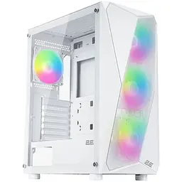 Корпус 2E Gaming Aruba (G3313W), білий, без БЖ, Mid Tower, для ATX / Micro ATX / Mini ITX, 1xUSB 3.0 / 2xUSB 2.0, макс. CPU - 165