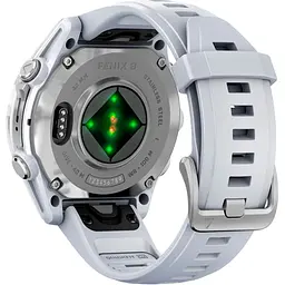 Смарт-годинник Garmin Fenix 8 AMOLED 43mm Silver with Whitestone Silicone Band (010-02903-00) [115071] - мініатюра 6