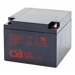 Акумуляторна батарея для ДБЖ CSB AGM 12 V / 26 А*ч (GP12260)