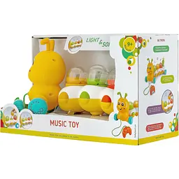 Іграшка музична Baby Team Повзунчик (8659_жовтий) - мініатюра 6