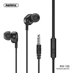 Навушники Remax with mic Wired Earphone RW-105 HD Mic - мініатюра 4