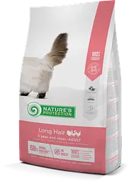 Сухий корм для дорослих котів з довгою шерстю Nature's Protection Long hair, 7 кг