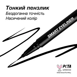 Підводка фломастер для очей Colour Intense Smart Eyeliner відтінок 101 Чорний 0.6 г - мініатюра 3