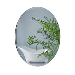 Дзеркало Zerix Fusion MOZ02-45x60 овальне з декором ZX5630