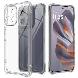 TPU чохол GETMAN Ease logo посилені кути Full Camera для Motorola Moto G75 5G Безбарвний (прозорий)