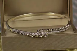 Браслет бенгл Xuping Jewelry Енергія 60 мм 8 мм на руку від 17 см до 19 см сріблястий - мініатюра 2