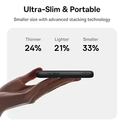 Зовнішній акумулятор Power Bank Baseus EnerFill FC11 10000mAh 22.5W E00304 чорний - мініатюра 6