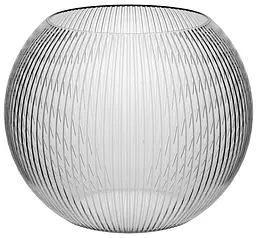 Ваза Trend Glass Sphere Stripes 15.5 см (35108)