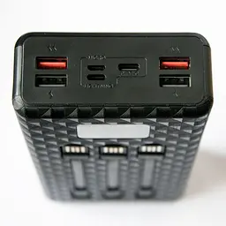 Повербанк на солнечной батарее Solar Power Bank UKC 20000mAh Черный, павер банк MicroUSB/Lightning/Type-C - миниатюра 2