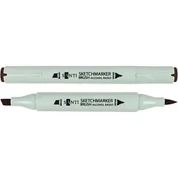 Набір спиртових маркерів Santi Brush SA-98 каштановий коричневий 6 шт. (390944)