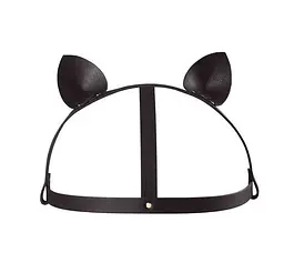 Маска Bijoux Indiscrets MAZE Cat Ears Headpiece Black кішечки - мініатюра 6