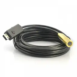 Камера відеоспостереження гнучка USB водонепроникна із підсвічуванням 4 LED Ендоскоп Camera Endoskope 5 метрів - мініатюра 2