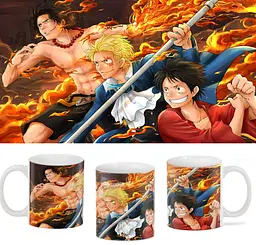 Кружка GeekLand Великий куш One Piece Сабо, Ейс і Луффі OP.02.017 - мініатюра 4
