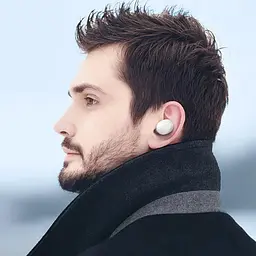 Бездротові навушники Hoco EQ3 Smart true wireless BT headset Milky білі (6931474798572) - мініатюра 4