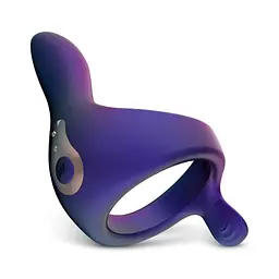 Ерекційне кільце з вібрацією Hueman Vibrerende Strap-On Ring силікон, акумулятор, регульована посадка