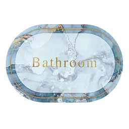 Вологопоглинаючий килимок Sticker Wall 380х580х3мм Ванна кімната мармур D SW-00001569 - мініатюра 5