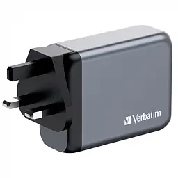 Зарядний пристрій Verbatim GaN 100 W 4 ports (2xUSB-C-100 W,USB-C 65 W /USB-A -3.0) (32202) - мініатюра 5