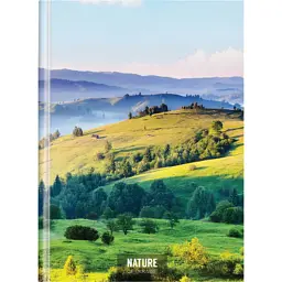 Блокнот Optima Nature of Ukraine: пейзаж А4, тверда обкладинка, 96 аркушів, клітинка (O20378-13)