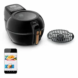 Аерогриль Tefal ActiFry & Grill Genius 1500 Вт чорно-золотий (FZ775810) - мініатюра 2