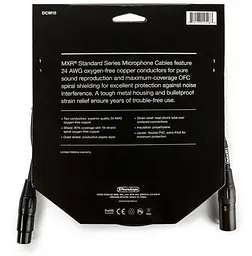 Микрофонный аудио кабель XLR Male — XLR Female Dunlop MXR DCM15 4,6м - мініатюра 5