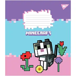 Набір зошитів Yes Minecraft Flowers A5 в клітинку 18 аркушів 25 шт. (767586) - мініатюра 4