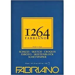 Склейка для рисунку та ескізів Fabriano 1264 90г/м2 100л слонова кістка